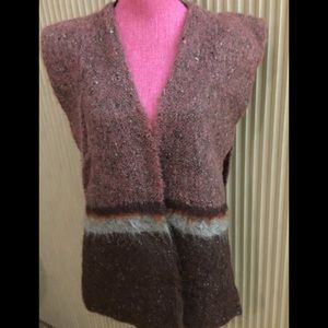 Vintage One of a kind loom & hand woven vest (unisex) L-XL